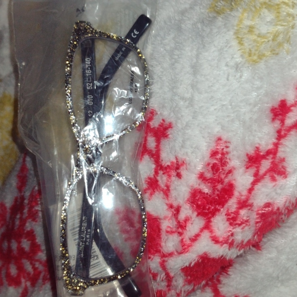 SAINT LAURENT SILVER AUTHENTIC FRAMES RX